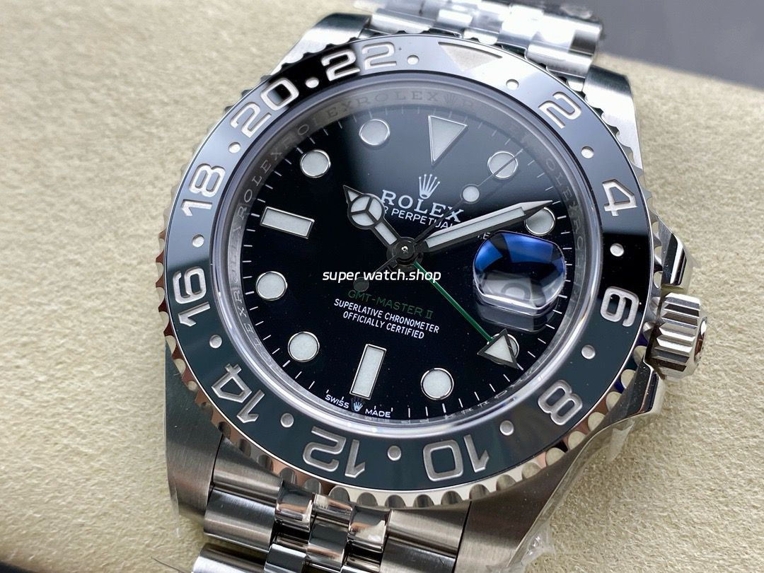 IPK Factory Rolex GMT-Master II 126710GRNR-0003 Full 904L Black Dial Jubilee - Image 3