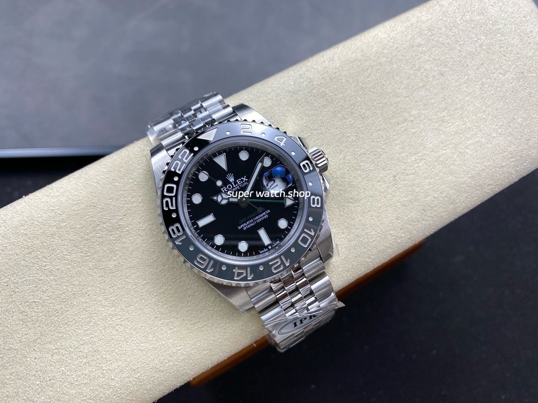 IPK Factory Rolex GMT-Master II 126710GRNR-0003 Full 904L Black Dial Jubilee - Image 4