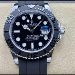 IPK Factory Rolex Yacht-Master 226659-0002 42mm Platinum Rubber Strap Black Dial