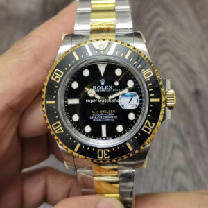JVS Factory Rolex Sea-Dweller 126603 43mm Half Yellow Gold 904L Black Dial