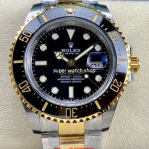 KF Factory Rolex Sea-Dweller 126603 43mm Half Gold Black Dial