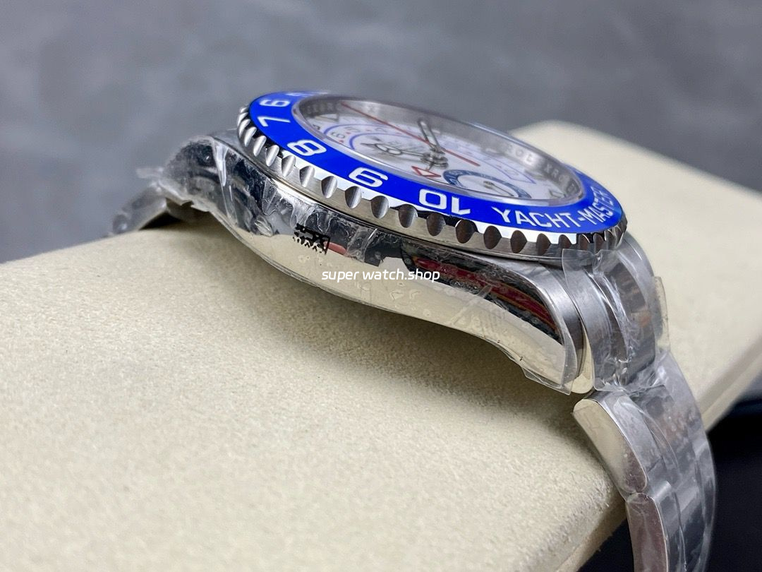 KF Factory Rolex Yacht-Master II 116680-0002 44mm Full Steel Strap White Dial - Image 6