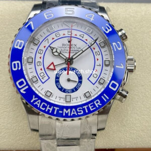 KF Factory Rolex Yacht-Master II 116680-0002 44mm Full Steel Strap White Dial