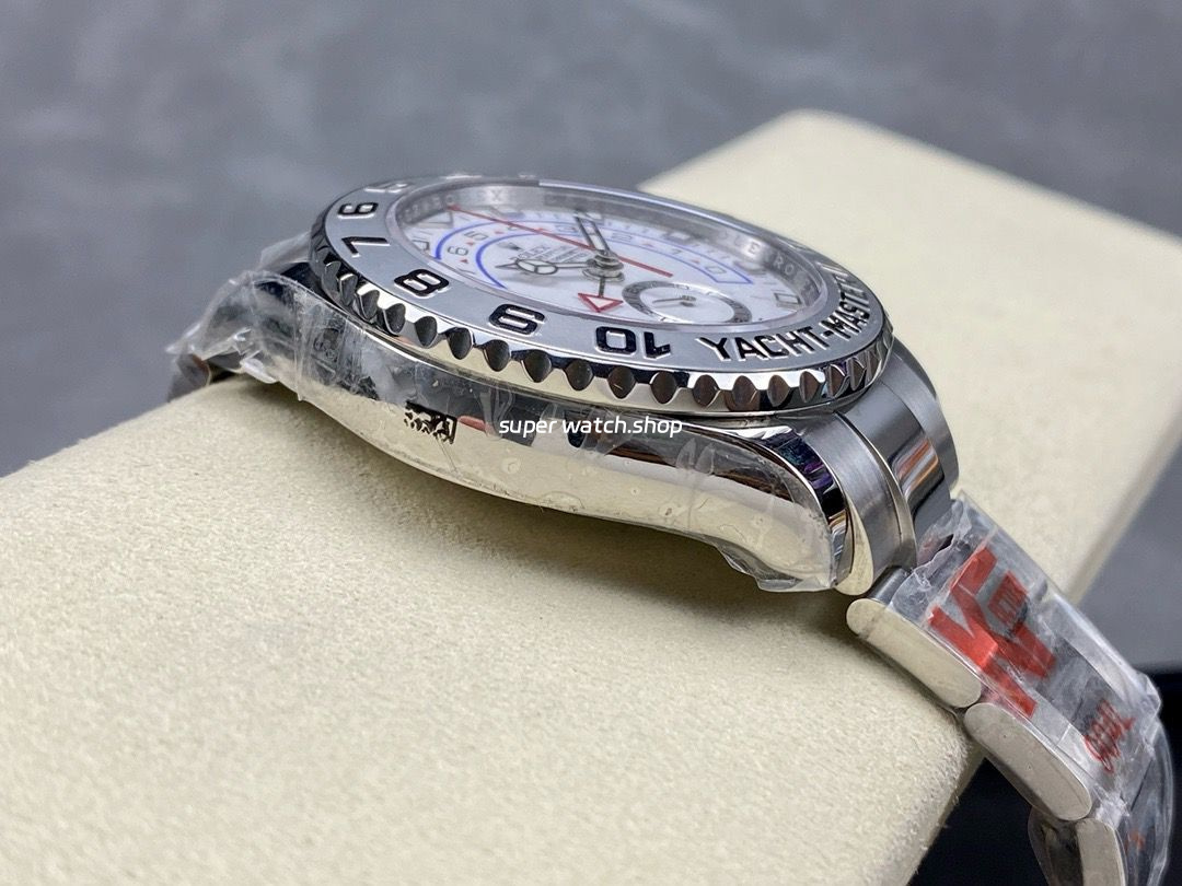 KF Factory Rolex Yacht-Master II 116689 44mm Full Steel Strap White Dial - Image 6