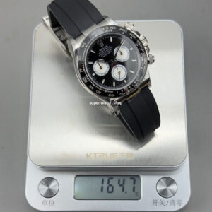 N+ Factory Counterweight Rolex Daytona 126519LN-0002 40mm White Gold Oysterflex Black Dial
