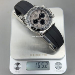 N+ Factory Counterweight Rolex Daytona 126519LN-0007 40mm White Gold Oysterflex Meteorite Grey Dial
