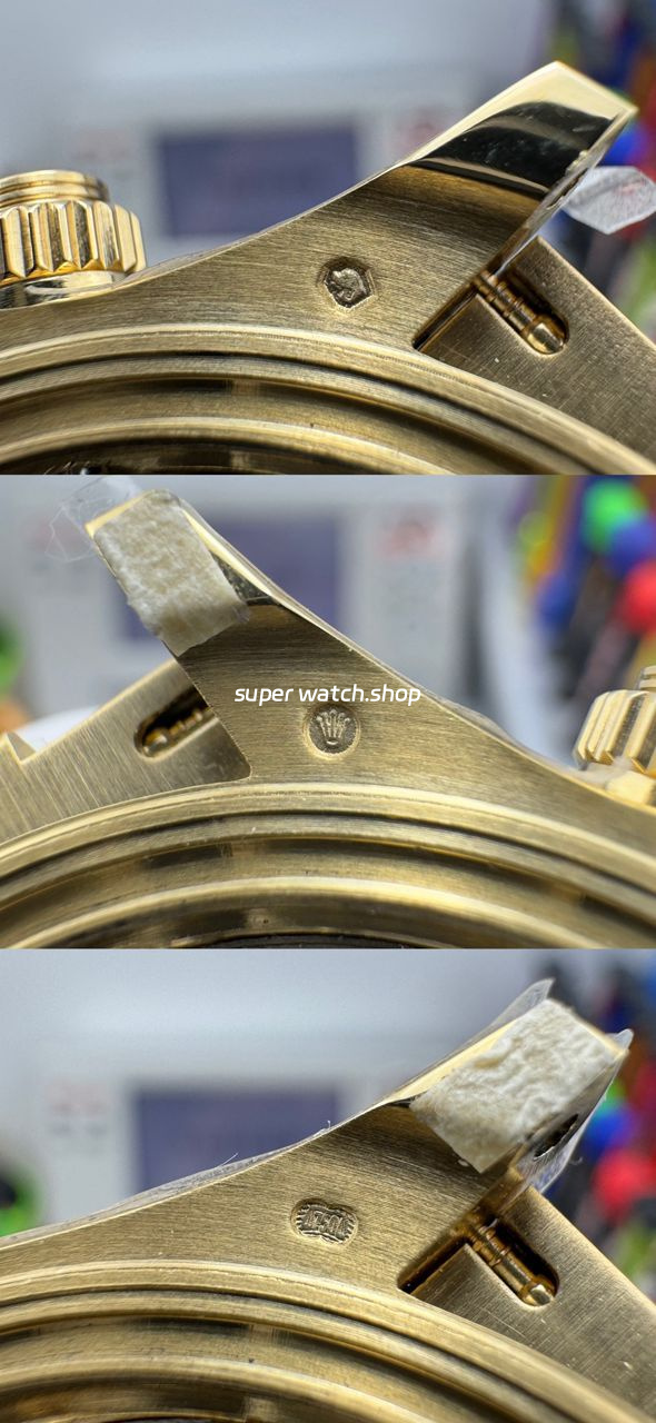 N+ Factory Counterweight Rolex Daytona 126538TBR-0004 40mm Yellow Gold Oysterflex Diamond Bezel Gold Dial - Image 8