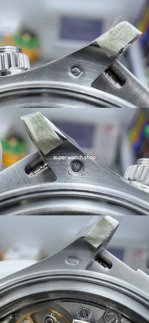 N+ Factory Counterweight Rolex Daytona Eye of the Tiger 116589TBR 40mm White Gold Oysterflex Diamond Bezel Diamond Grey Dial - Image 8