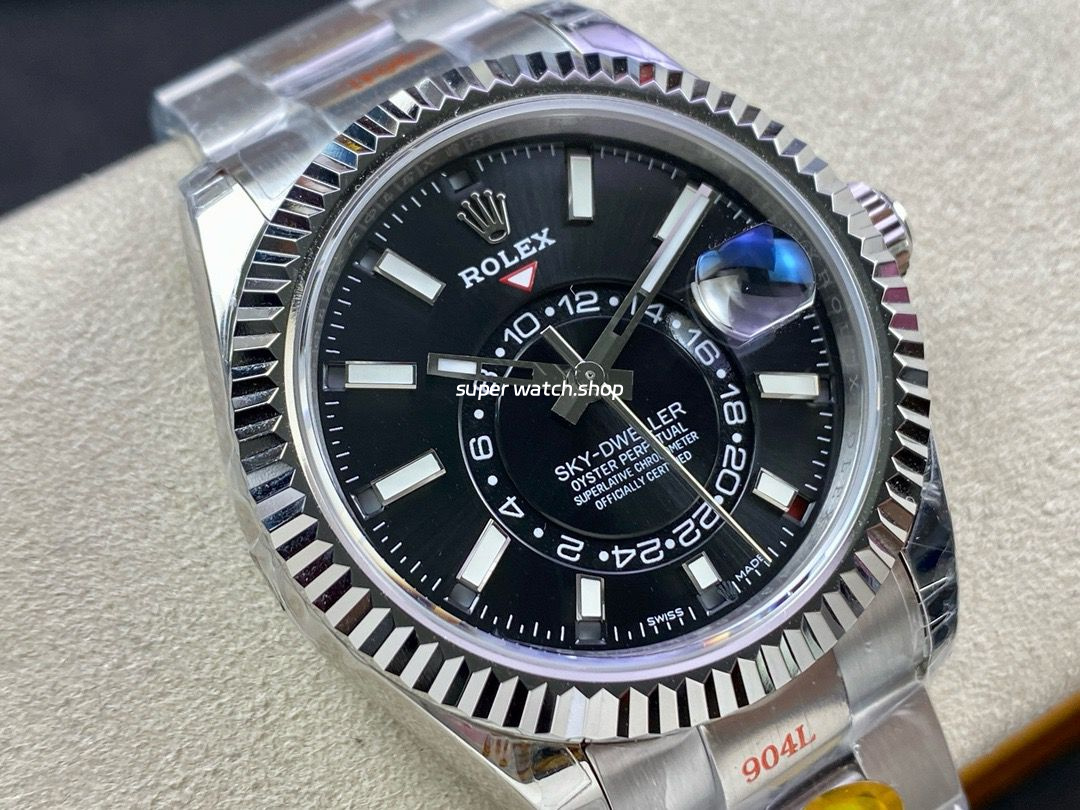Noob Factory Rolex Sky-Dweller 336934-0007 42mm Full 904L Black Dial - Image 2