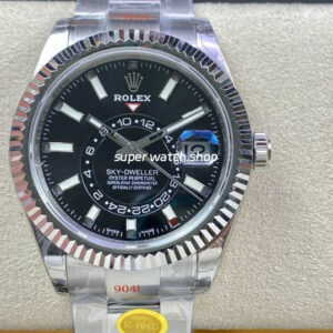 Noob Factory Rolex Sky-Dweller 336934-0007 42mm Full 904L Black Dial