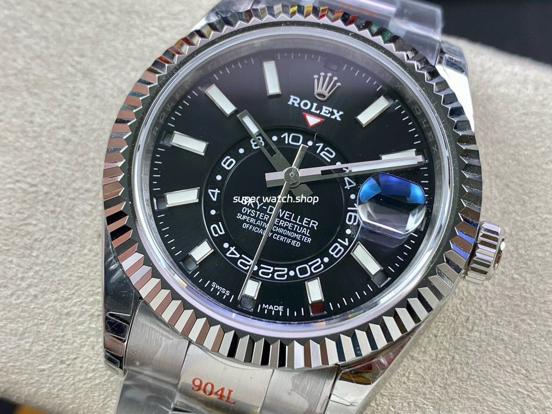 Noob Factory Rolex Sky-Dweller 336934-0007 42mm Full 904L Black Dial - Image 3