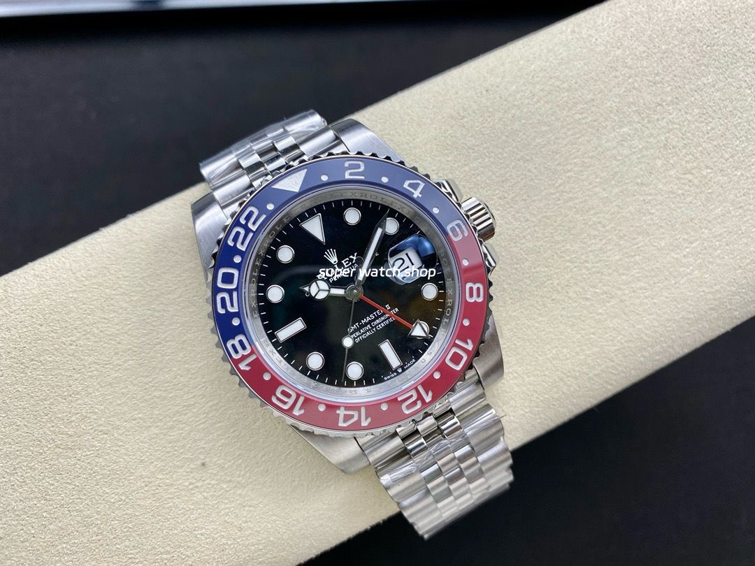 OW Factory Rolex Pepsi GMT-Master II 126710BLRO-0001 40mm Full Steel Black Dial Jubilee - Image 4