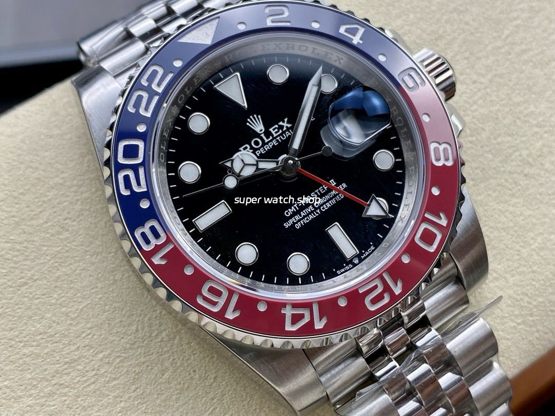 OW Factory Rolex Pepsi GMT-Master II 126710BLRO-0001 40mm Full Steel Black Dial Jubilee - Image 2