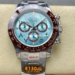 QF Factory CounterWeight Rolex Daytona 116506-0004 40mm Full Platinum Ice Blue Dial