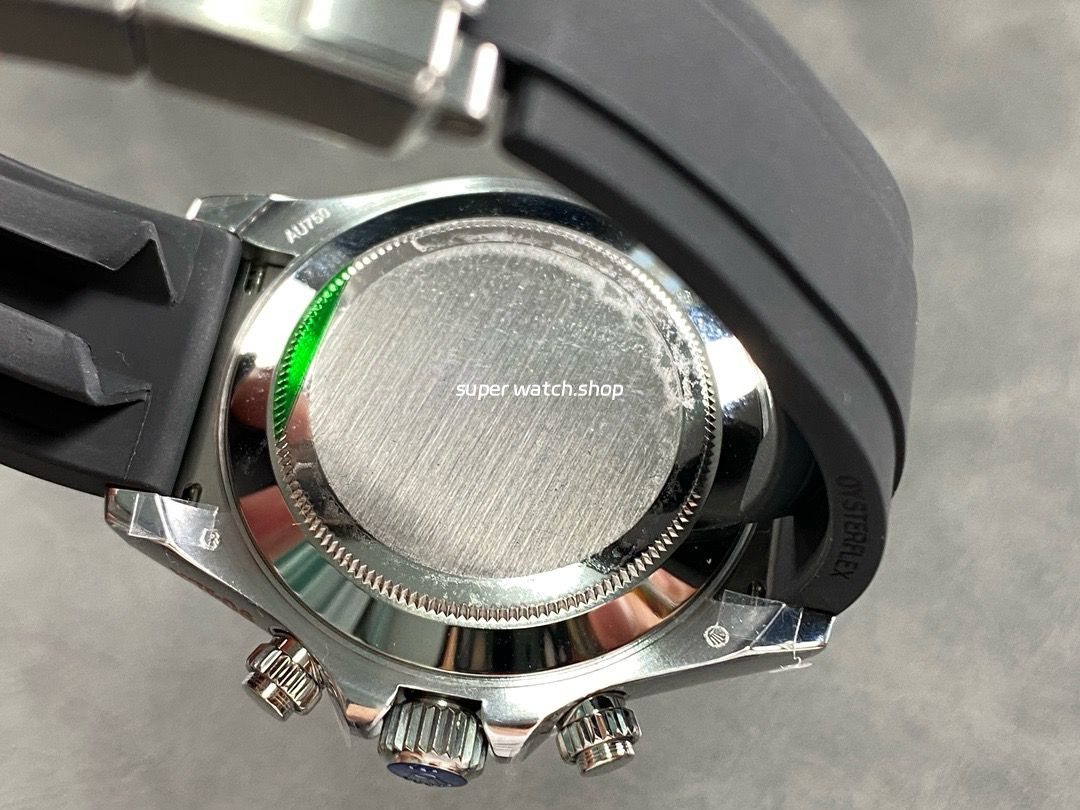 QF Factory CounterWeight Rolex Daytona 116519LN-0027 40mm White Gold Rubber Strap Grey Dial - Image 7
