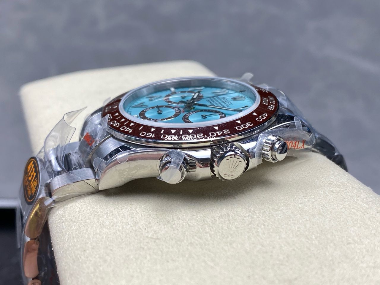 QF Factory CounterWeight Rolex Daytona 126506-0004 40mm Full Platinum Arabic Numerals Ice Blue Dial - Image 7