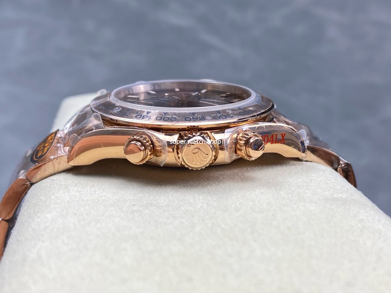 QF Factory Counterweight Rolex Daytona 126505-0005 40mm Full Rose Gold Chocolate Brown Dial - Image 6