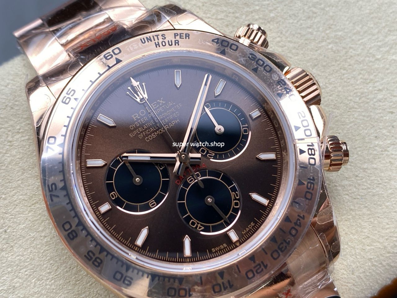 QF Factory Counterweight Rolex Daytona 126505-0005 40mm Full Rose Gold Chocolate Brown Dial - Image 2
