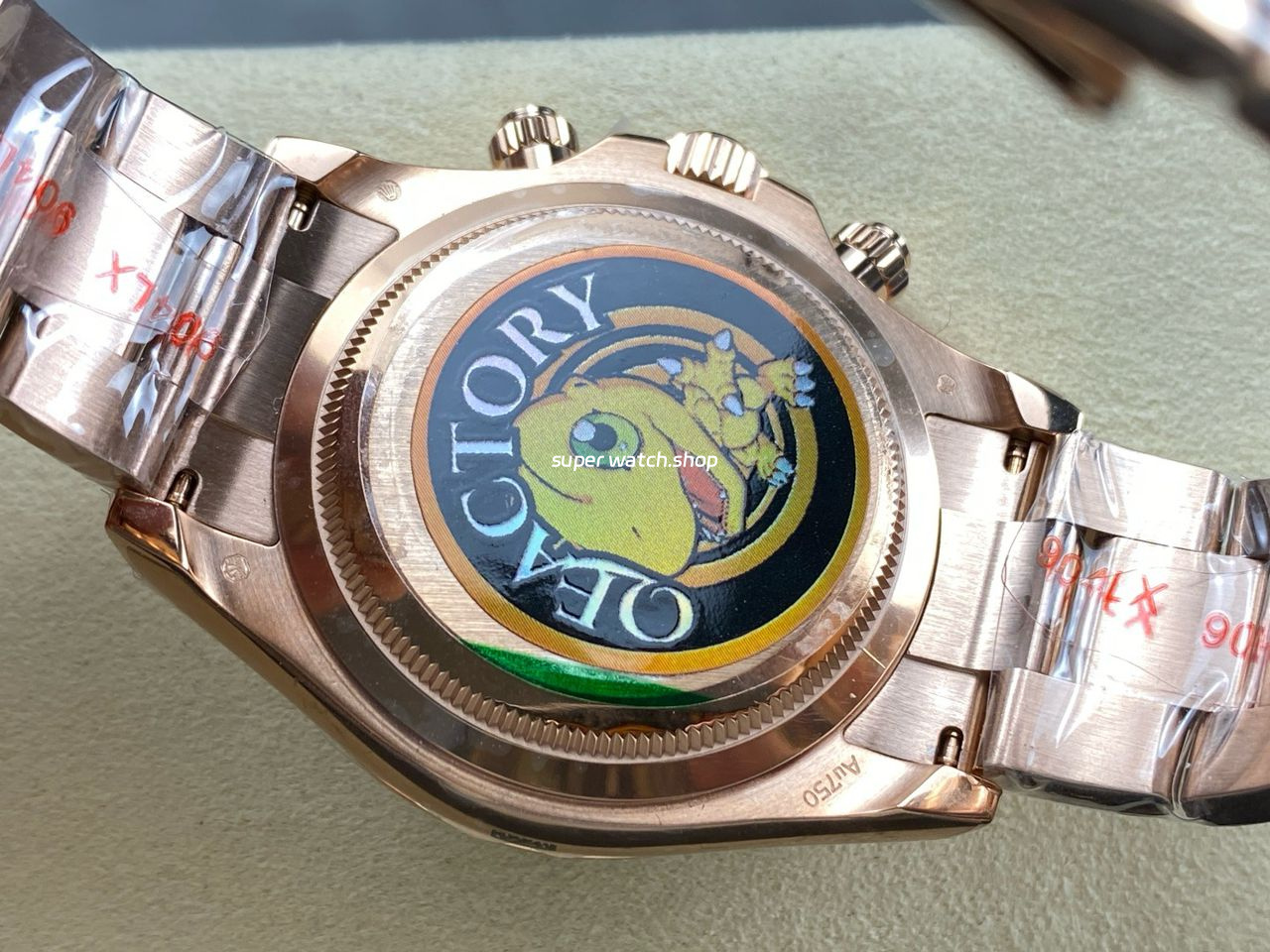 QF Factory Counterweight Rolex Daytona 126505-0005 40mm Full Rose Gold Chocolate Brown Dial - Image 7