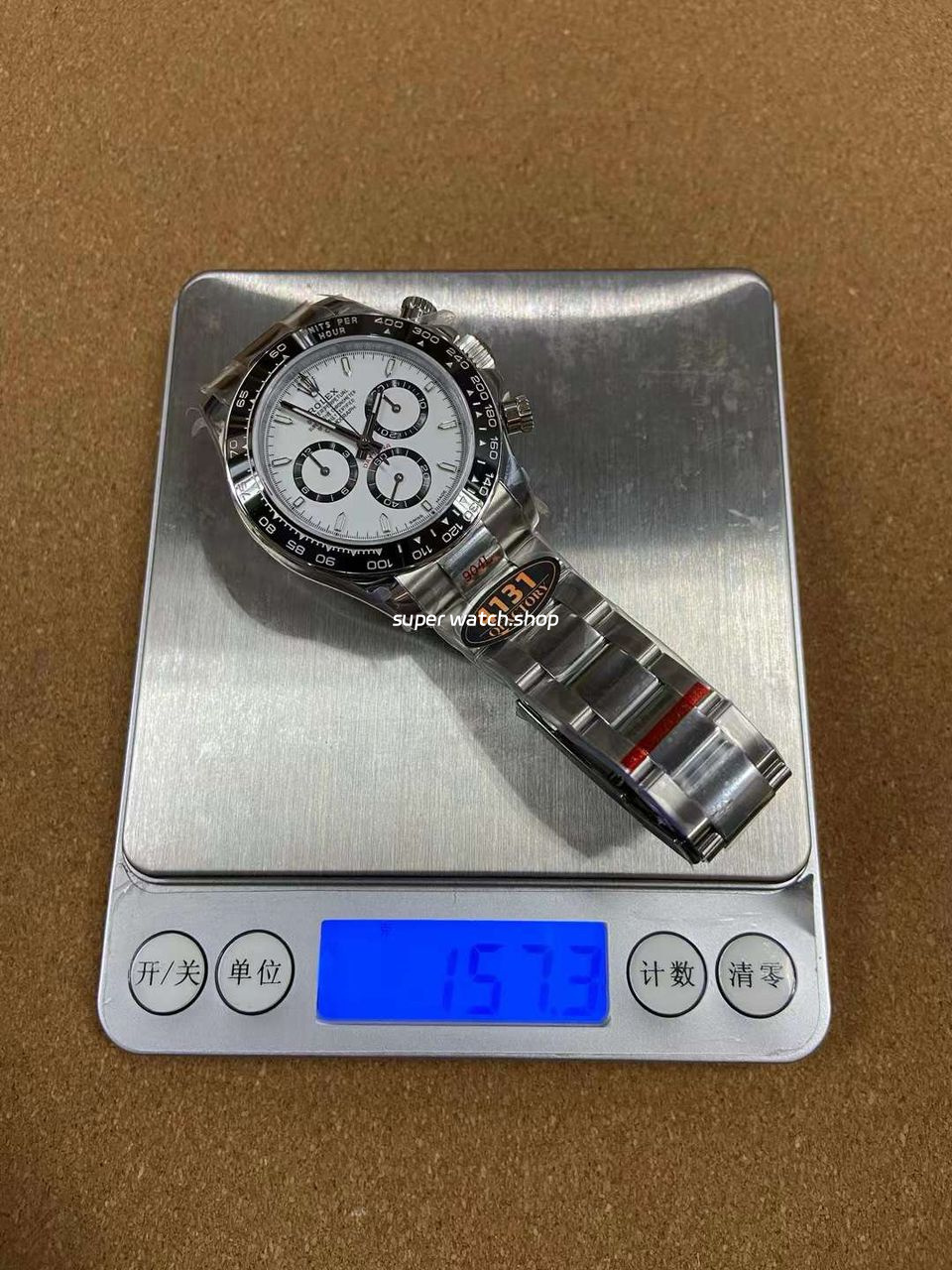 QF Factory Counterweight Rolex Panda Daytona 126500LN-0001 40mm Full 904L White Dial - Image 11