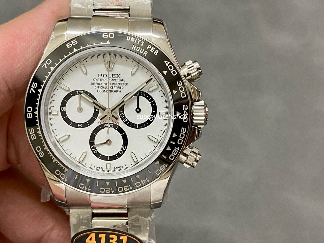 QF Factory Counterweight Rolex Panda Daytona 126500LN-0001 40mm Full 904L White Dial