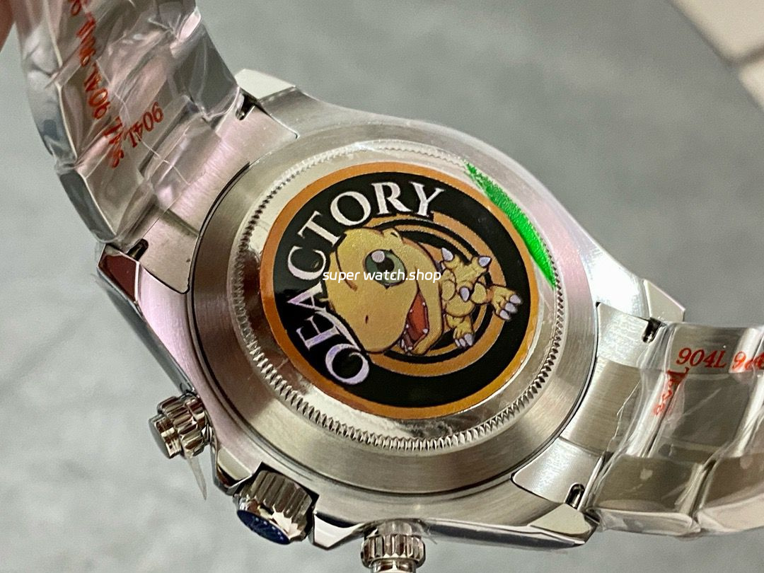 QF Factory Counterweight Rolex Panda Daytona 126500LN-0001 40mm Full 904L White Dial - Image 7