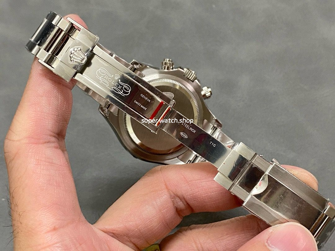 QF Factory Counterweight Rolex Panda Daytona 126500LN-0001 40mm Full 904L White Dial - Image 10
