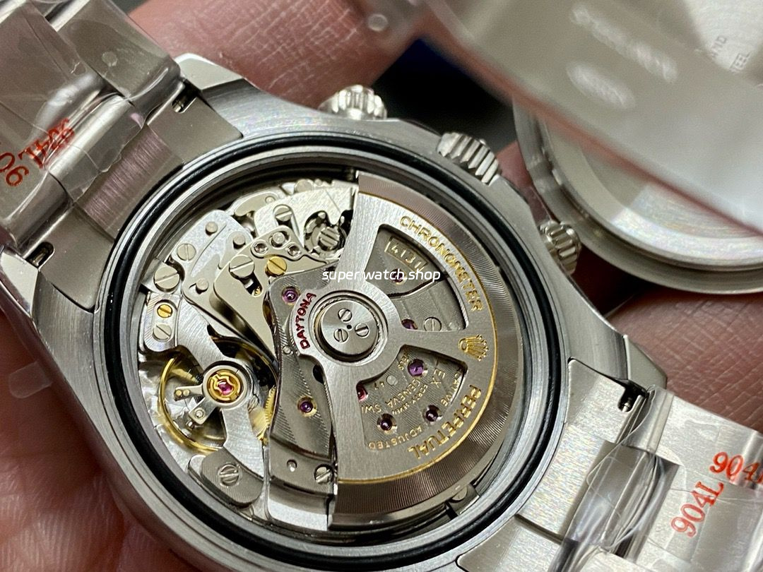 QF Factory Counterweight Rolex Panda Daytona 126500LN-0001 40mm Full 904L White Dial - Image 8