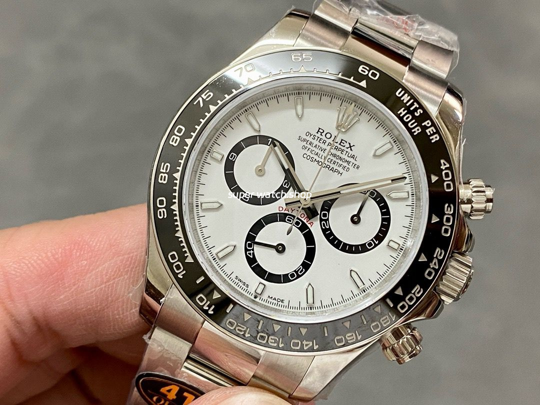 QF Factory Counterweight Rolex Panda Daytona 126500LN-0001 40mm Full 904L White Dial - Image 3