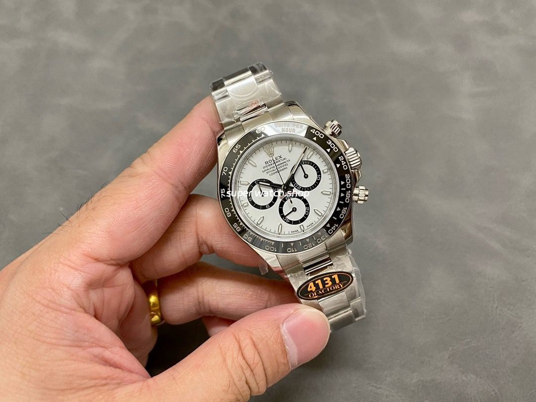 QF Factory Counterweight Rolex Panda Daytona 126500LN-0001 40mm Full 904L White Dial - Image 4