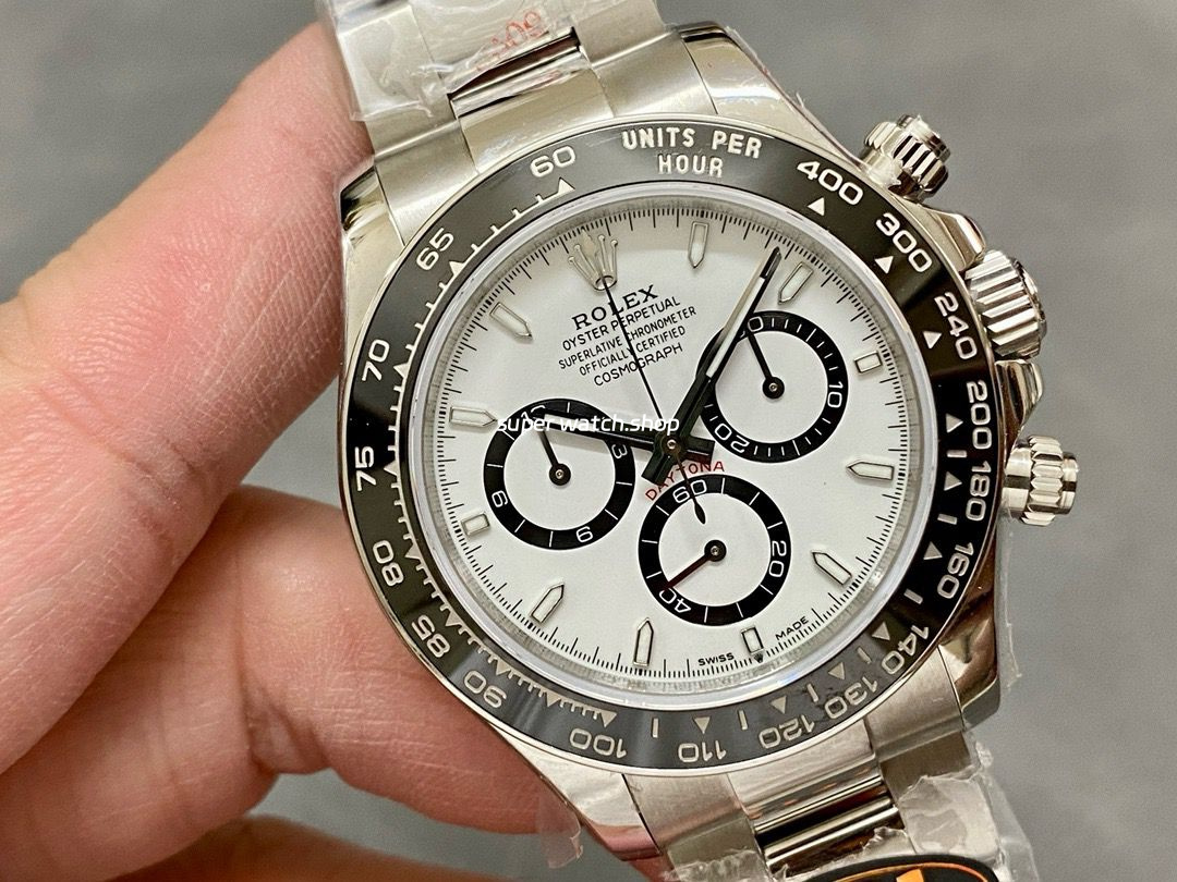 QF Factory Counterweight Rolex Panda Daytona 126500LN-0001 40mm Full 904L White Dial - Image 2