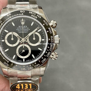 QF Factory Counterweight Rolex Panda Daytona 126500LN-0002 40mm Full 904L Black Dial