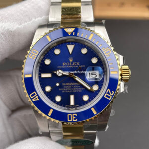 RC Factory Counterweight Rolex Submariner Date 116613LB 40mm Half Gold Blue Dial