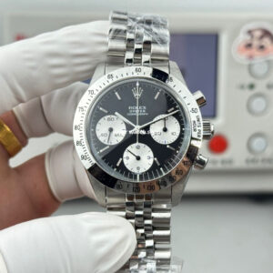 SN Factory Rolex Daytona Vintage 6265 37mm Full Steel Black Dial