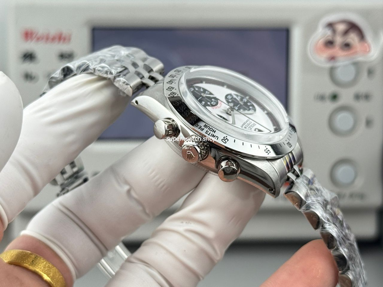SN Factory Rolex Daytona Vintage Paul Newman 6239 37mm Full Steel White Dial - Image 7