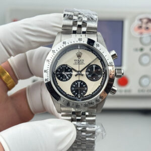 SN Factory Rolex Daytona Vintage Paul Newman 6262 37mm Full Steel White Dial