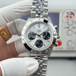 SN Factory Rolex Daytona Vintage Paul Newman 6265 37mm Full Steel White Dial