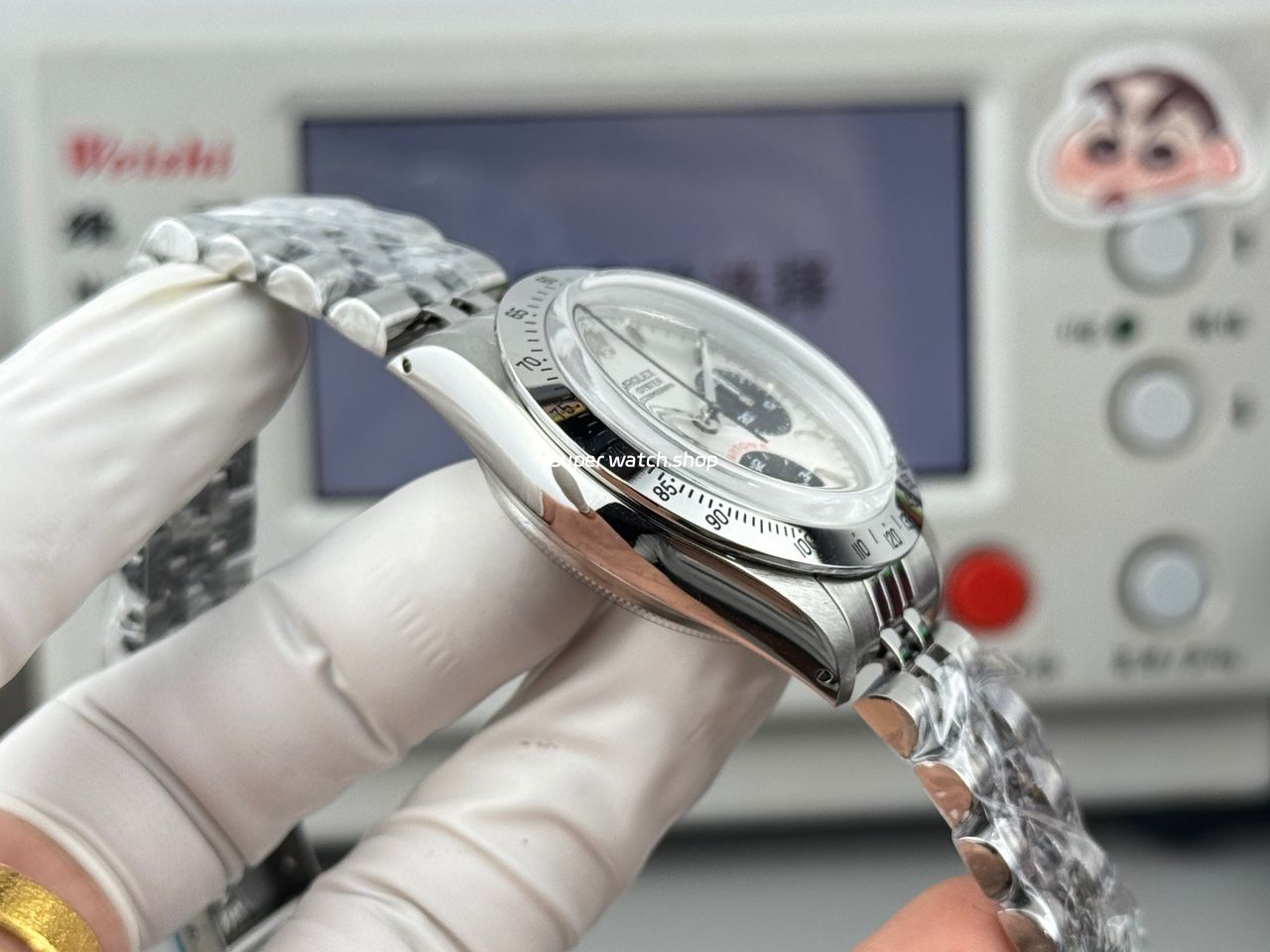 SN Factory Rolex Daytona Vintage Paul Newman 6265 37mm Full Steel White Dial - Image 6