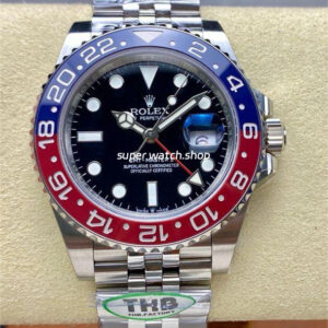 THB Factory Rolex Pepsi GMT-MASTER II 126710BLRO-0001 40mm Full 904L Black Dial