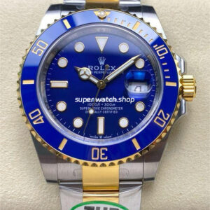 THB Factory Rolex Submariner Date 126613LB 41mm Half Yellow Gold Blue Dial