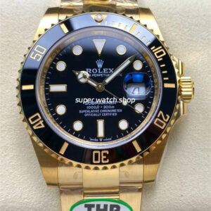 THB Factory Rolex Submariner Date 126618LN 41mm Full Yellow Gold Black Dial
