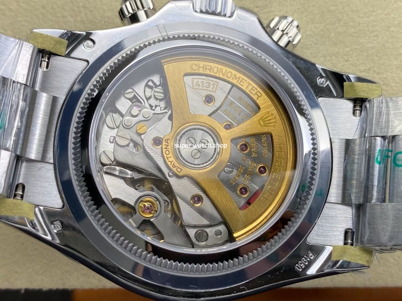 UFO Factory Counterweight Rolex Daytona 126506-0002 40mm Full Platinum Ice Blue Diamond Baguette Dial - Image 6