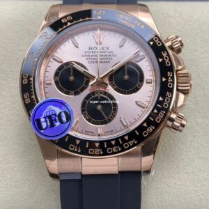 UFO Factory Counterweight Rolex Daytona 126515LN-0006 Rose Gold Oysterflex Sundust Dial