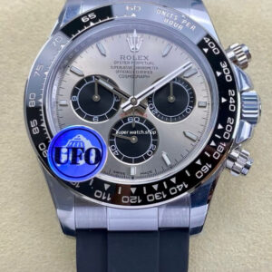 UFO Factory Counterweight Rolex Daytona 126519LN-0006 White Gold Oysterflex Grey Dial