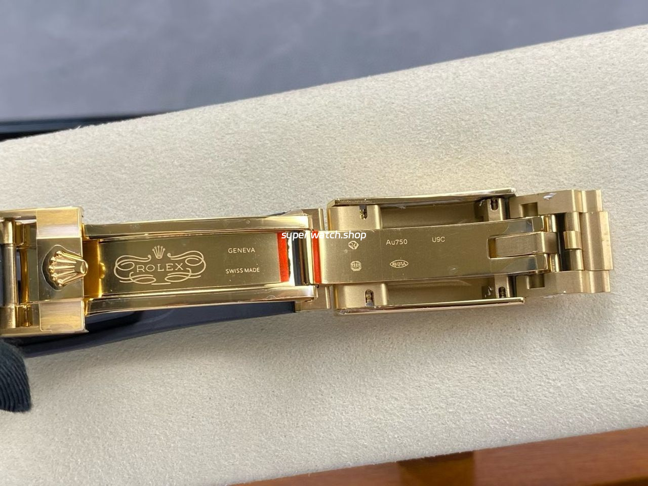 UFO Factory counterweight Rolex Daytona 126518LN-0012 Yellow Gold Oysterflex Champagne Dial - Image 8