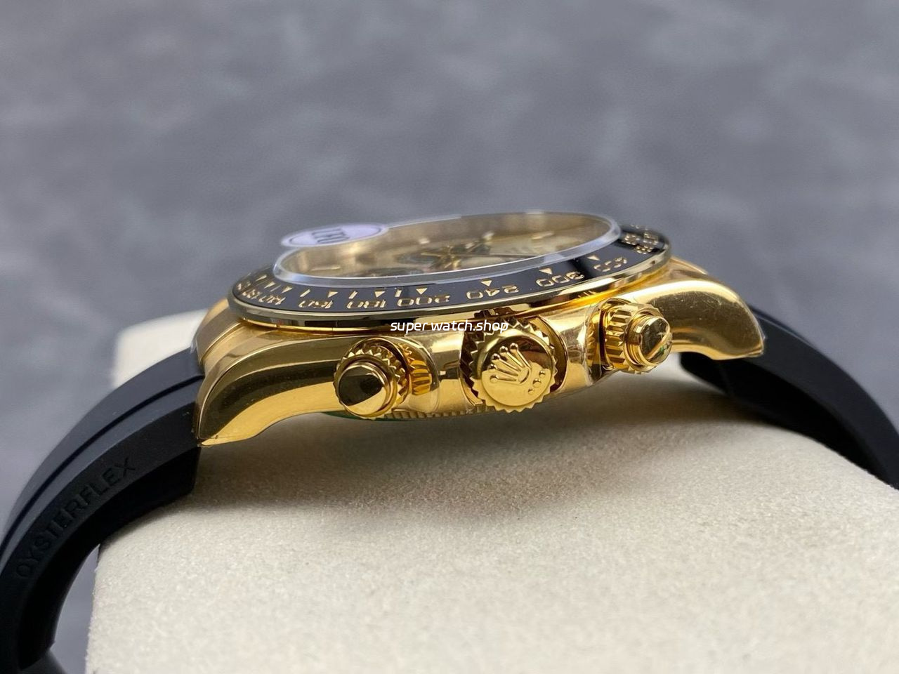 UFO Factory counterweight Rolex Daytona 126518LN-0012 Yellow Gold Oysterflex Champagne Dial - Image 5