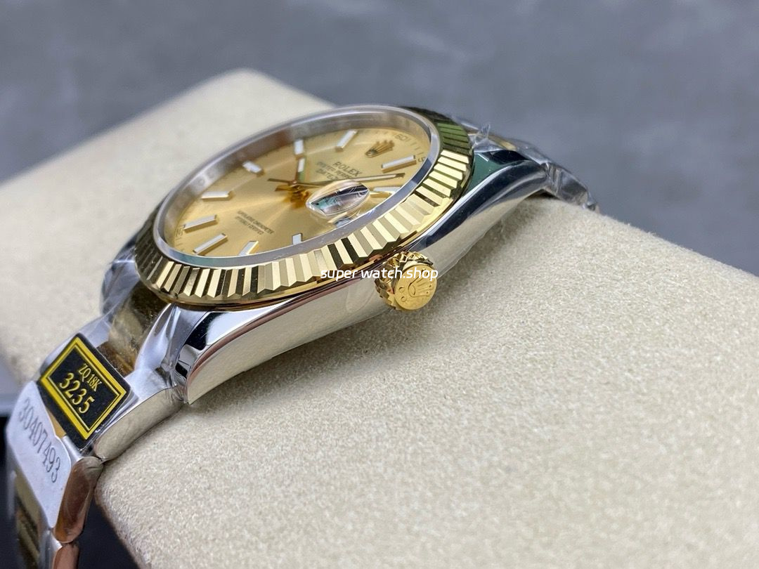 ZQ Factory Rolex Datejust 126333-0009 41mm Half Yellow Gold Champagne Dial - Image 6