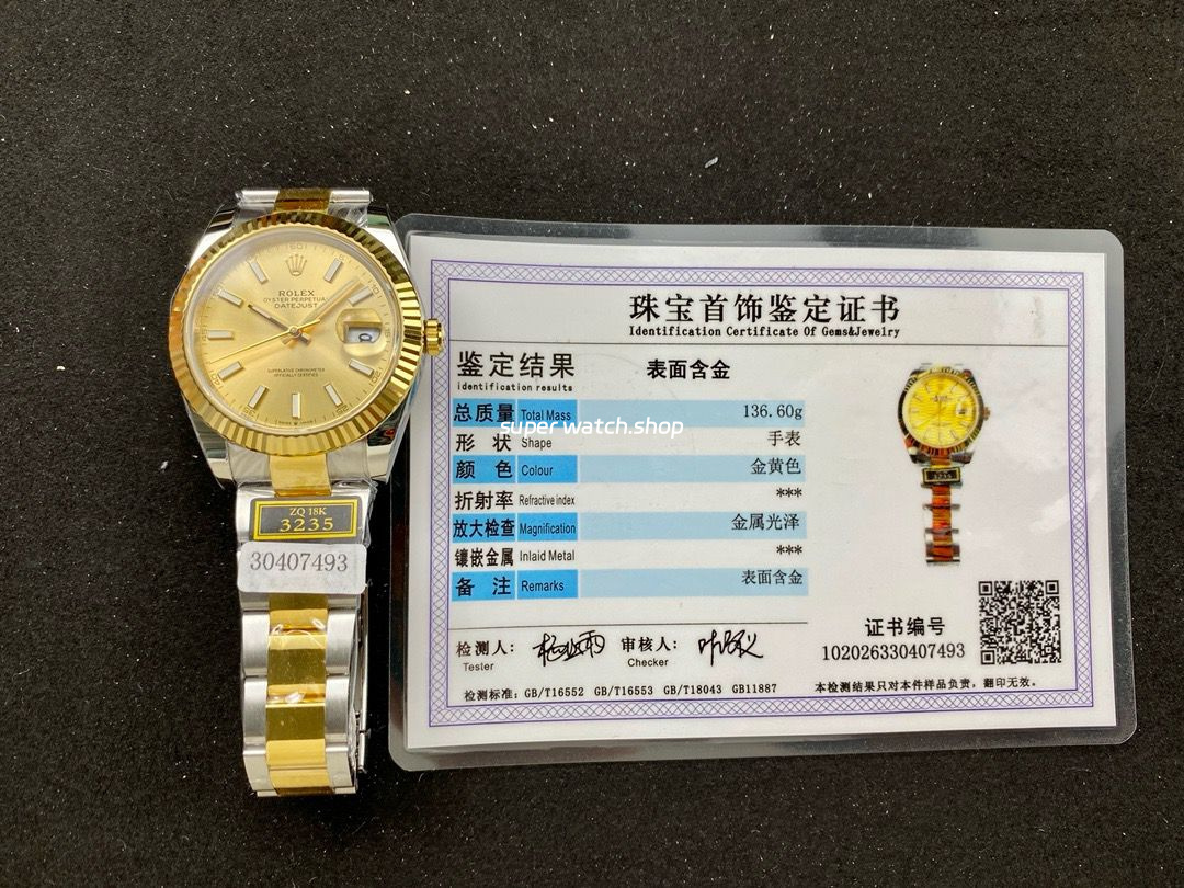 ZQ Factory Rolex Datejust 126333-0009 41mm Half Yellow Gold Champagne Dial - Image 9