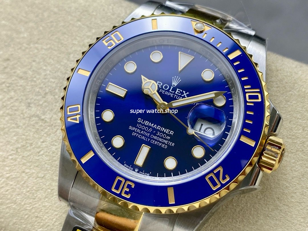 ZQ Factory Rolex Submariner Date 126613LB 41mm Half Gold Blue Dial - Image 3