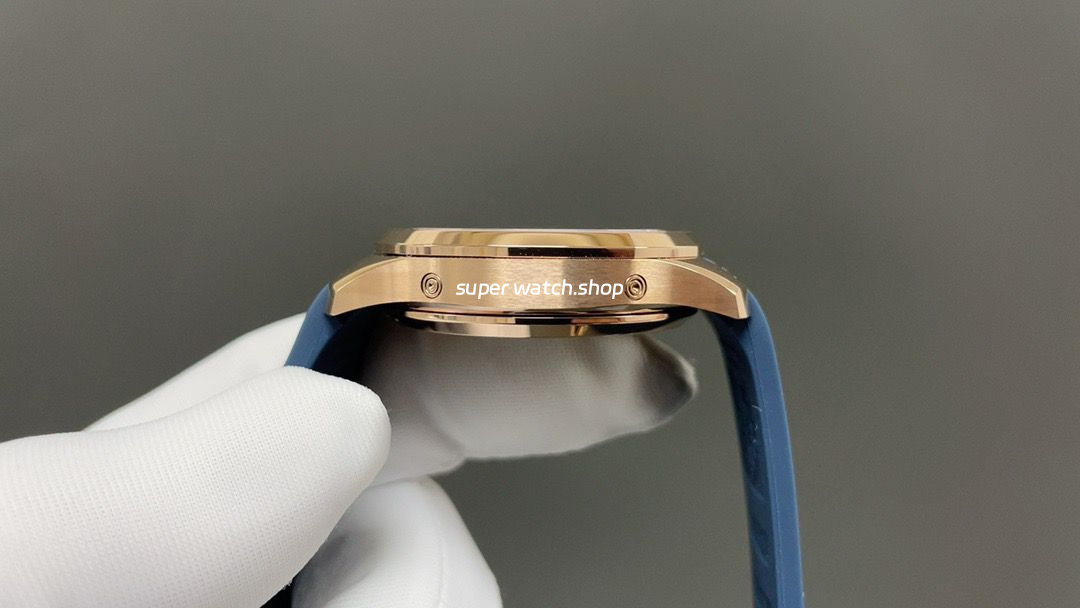 3K Factory Patek Philippe Aquanaut 5261R-001 40mm Rose Gold Blue Rubber Strap Blue Dial - Image 4